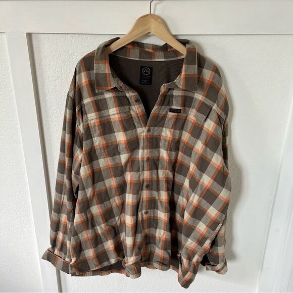 Wrangler All Terrain Gear Men's XXXL Flannel Shirt - Picture 1 of 7